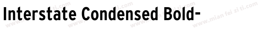 Interstate Condensed Bold字体转换